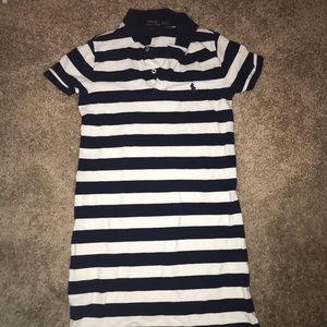 Blue and White Stripped Dress